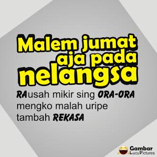 Gambar Kata -Malam Jum'at -Versi Bahasa Jawa  Gambar Kata 