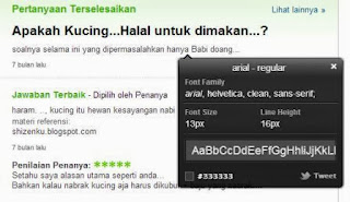 what font di yahoo answer