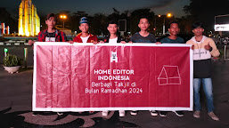 Rohmat Yusuf Bersama Team Homeditor.id Melakukan Kegiatan Berbagi Takjil di Bulan Ramadhan