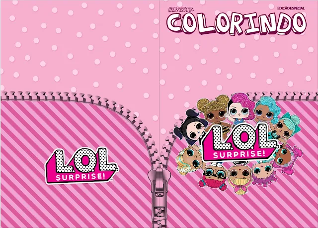 Libro para Colorear para Fiesta de LOL Surprise para Imprimir Gratis.