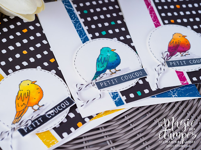 Carte Stampin'Up! fait avec le jeu Couleur bonheur.