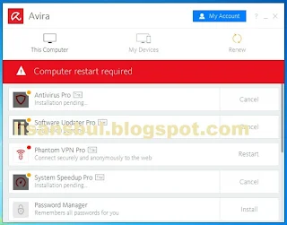 Safe Avira Prime trial setup