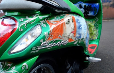 Foto Modifikasi Honda Scoopy Motif Peri Unyu