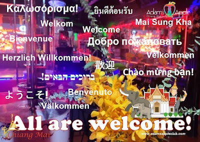 All are welcome at Adams Apple Club Chiang Mai