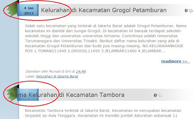 Tanggal Posting Tidak Muncul pada Artikel Sebelumnya