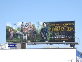 Miss Peregrines Home for Peculiar Children movie billboard