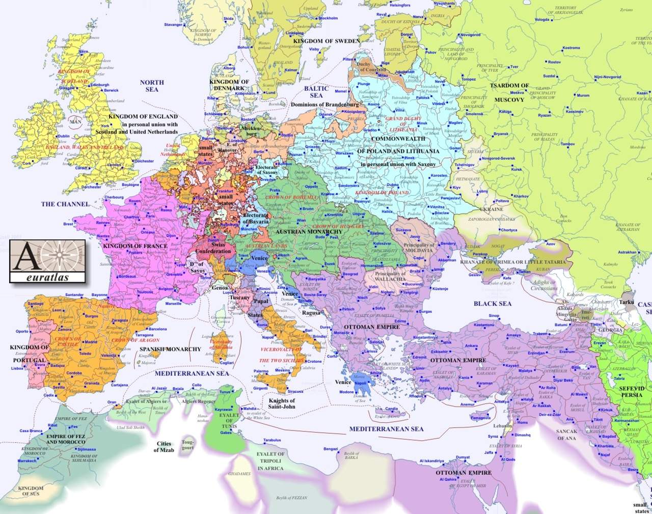 Euratlas Periodis Web - aire Rhin-Oder 1700