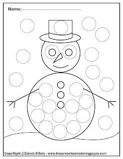 happy new year winter dot marker free printables preschool coloring pages ,do a dot marker activity for kids