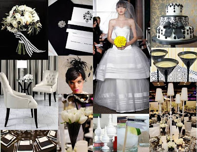 Black White Wedding Bring Chic Back