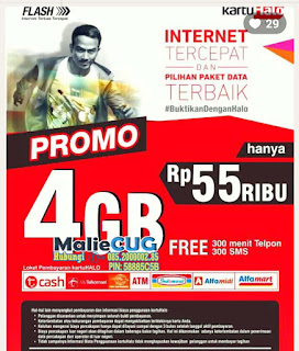 Promo Kartu Halo 4GB 55ribu