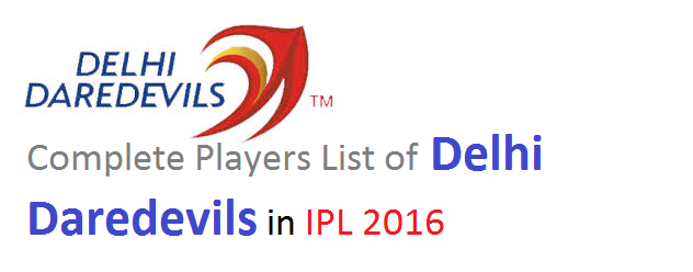 delhi daredevils team squad 2016