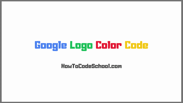 Google Logo Color Code