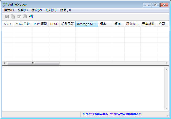 WiFi無線網路訊號測試軟體推薦：WifiInfoView Portable 免安裝版下載，無線網路訊號不穩時可用