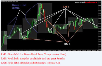 Tampilan indikator pada metatrader