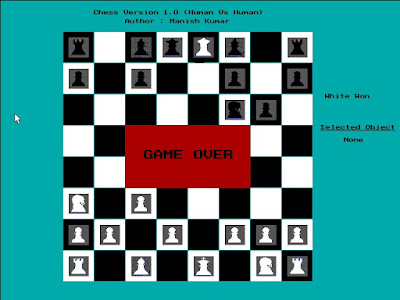 Chess Game - Game Over