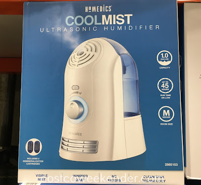 Breathe easier with the HoMedics Cool Mist Ultrasonic Humidifier
