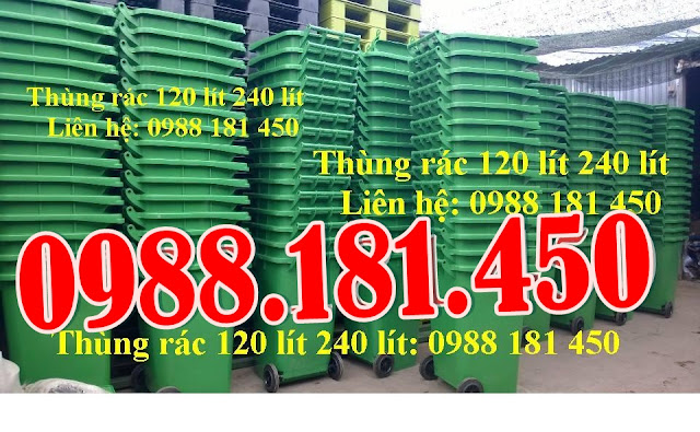 thùng rác công cộng 120 lít