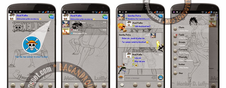 Mod BBM+ Tema Anime/Kartun One Piece Terbaru 2.6.0.30