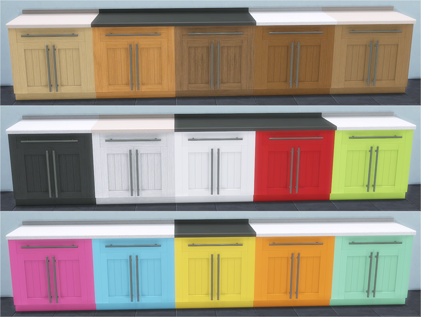 My Sims 4 Blog TS3 Bayside Kitchen Cabinet Conversions by 