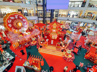 Suria KLCC Chinese New Year 2020 Decoration with the ancient majestic octagonal-based Chinese pagoda Theme