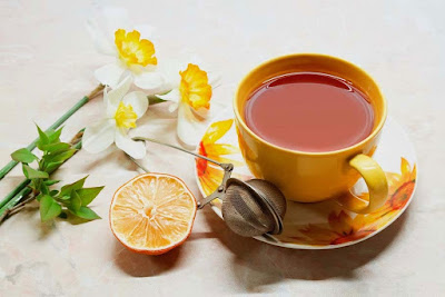 beverage-orange-flowers