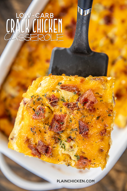 Low-carb Crack Chicken Casserole