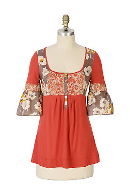 Anthropologie Vermillion Scoopneck