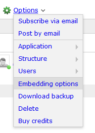 nabble forum embedding options