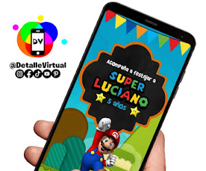 Super Mario Bros un personaje ideal para tu video de Invitación 