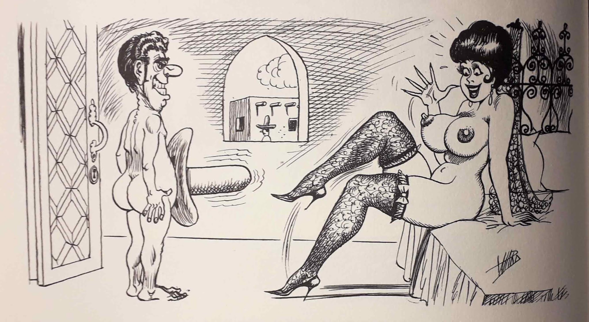 femme sexy dessinée par Bill Ward pour Sex to Sexty
