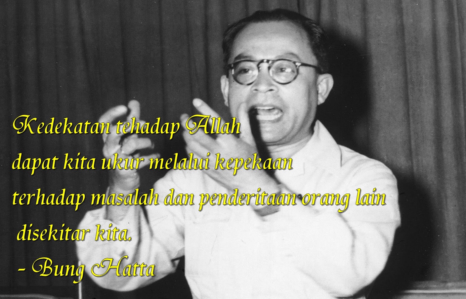 KATA - KATA BIJAK ( MOTIVASI ) BUNG HATTA  JDSK