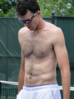 Ivo Karlovic Shirtless  at Cincinnati Open 2009