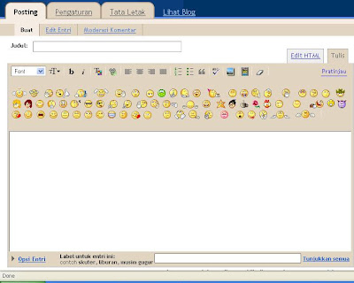 Cara menampilkan Yahoo emoticon (ikon bergambar lucu) di postingan jendela Browser