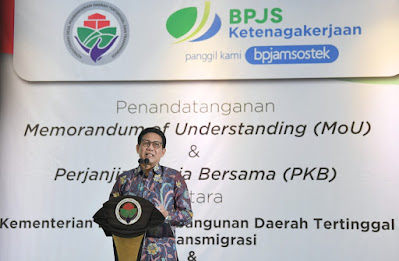 Tindaklanjuti Inpres 2/2021, Kemendes PDTT Daftarkan Pendamping Desa Jadi Anggota BPJS Ketenagakerjaan