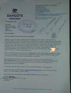 Kamfanin Dangote Fertiliser Limited zai dauki ma'aikata