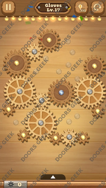 Fix it: Gear Puzzle [Gloves] Level 17 Solution, Cheats, Walkthrough for Android, iPhone, iPad and iPod