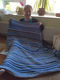 Working on a large Sky Blanket