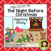 Are you reading The Night Before the Night Before Christmas by Natasha Wing?  This sequencing activity is a great companion activity to this hilarious story.  Students will practice their retelling and comprehension skills by cutting and pasting illustrated cards into the correct order on a final storyboard.