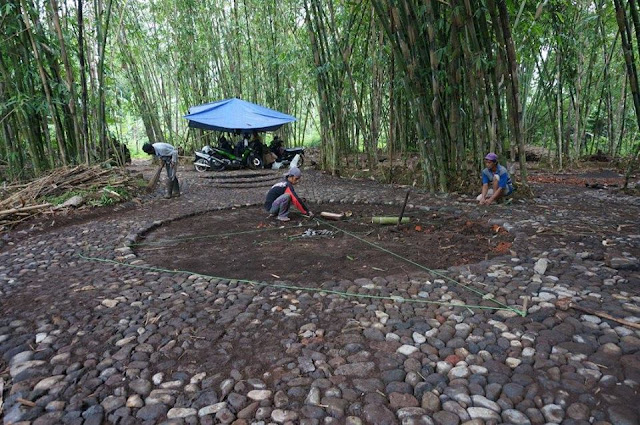 Proses pembuatan trasah untuk area Pasar Papringan