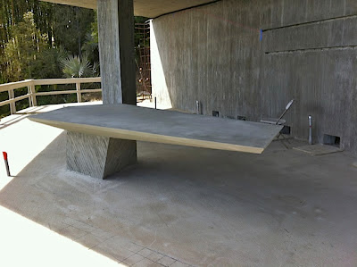 Cantilevered Concrete Desk