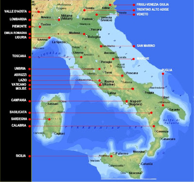 mappa di italia