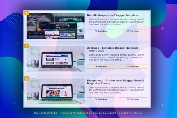 Aliva Web - Responsive Blogger Template