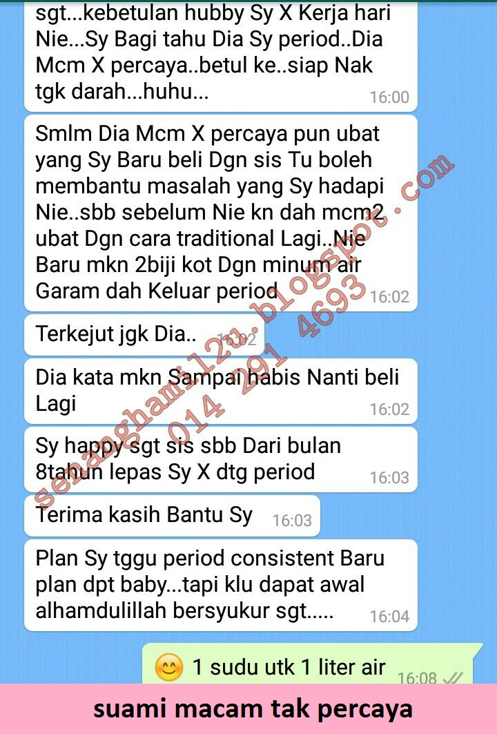 Senang Hamil: Datang Haid Setelah 10 Bulan Tiada - 1 