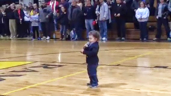 Jpuff123 rumble! NFL player's 2-yrs-old son belts out Star Spangled Banner the national anthem!