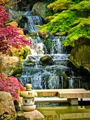 Kyoto Garden Waterfall