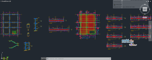 Social and administrative parish building in AutoCAD 