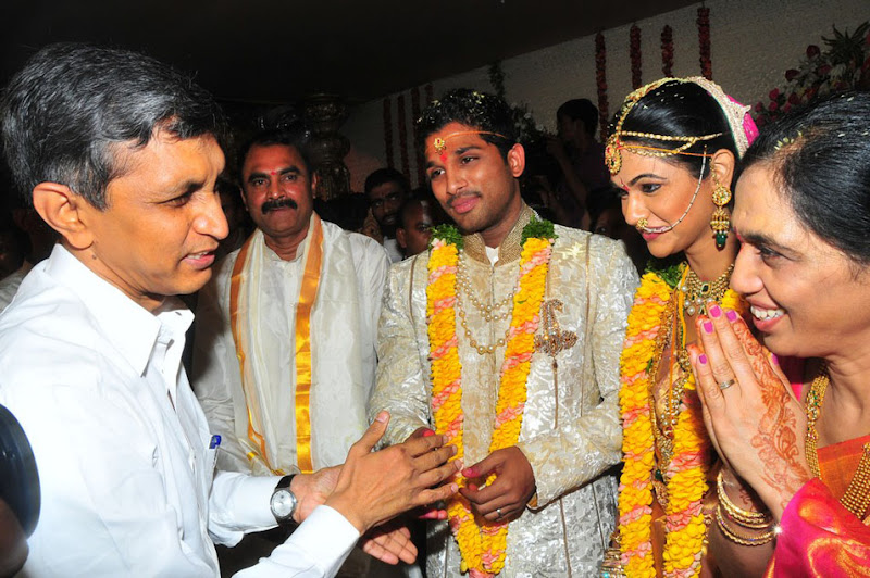 Allu Arjun and Sneha Reddys Marriage Pics film pics