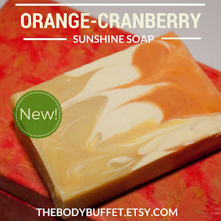 orange cranberry sunshine soap handmade philly