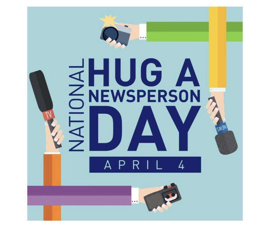 National Hug a Newsperson Day Wishes Awesome Picture