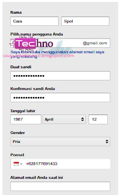 cara mendaftar email baru 